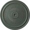 Ekena Millwork Trinity Ceiling Medallion (Fits Canopies up to 3"), Hnd-Painted Cloud Burst Crackle, 22"OD x 1 3/4"P CM22TNCBC - alternate 1